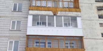 Остекление балкона с внешней отделкой