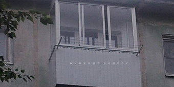 Остекление балкона с внешней и внутренней отделкой